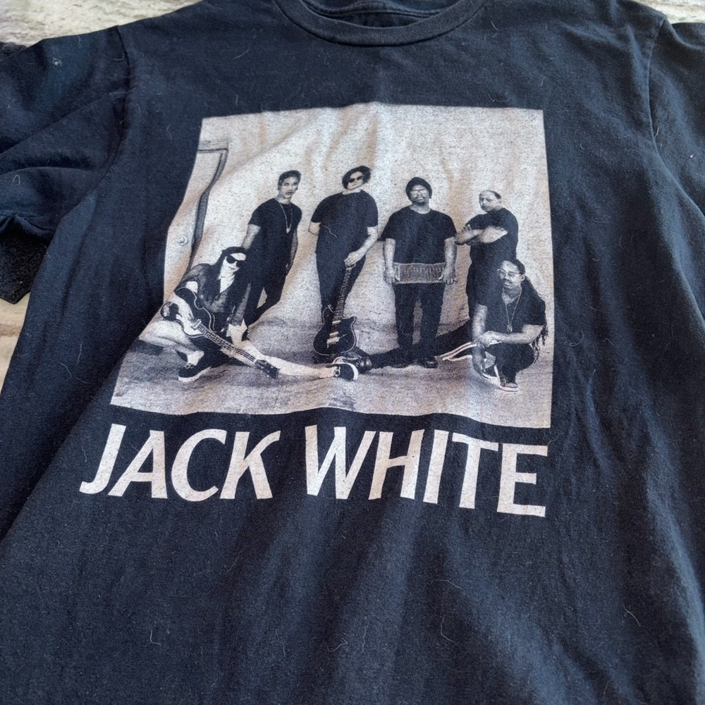 Jack White Black Band Photo Tee